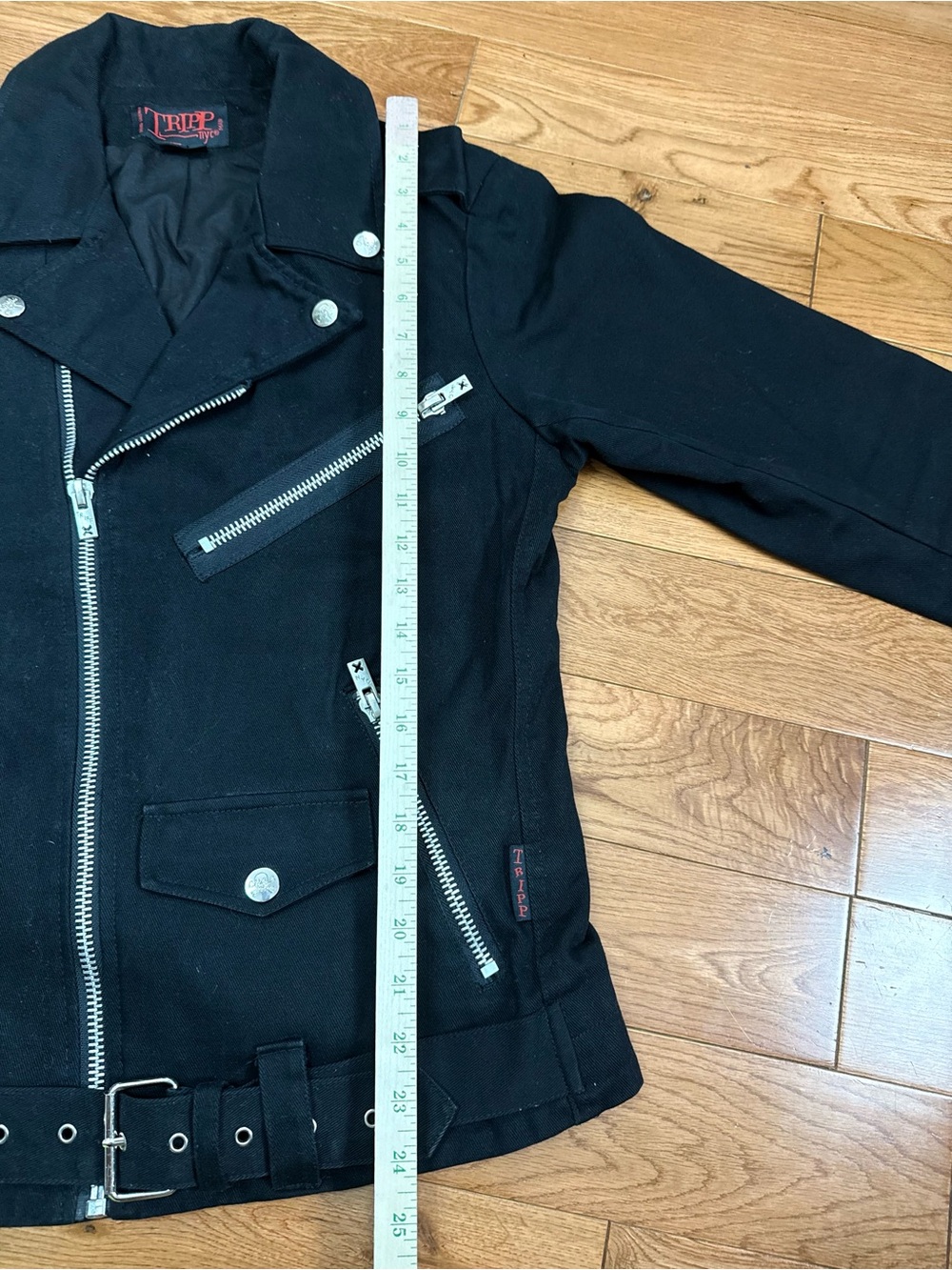 Tripp NYC Black Moto Jacket Alt Fashion - Picture 8 of 8